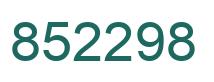 Número 852298 imagen verde