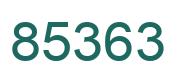 Number 85363 green image