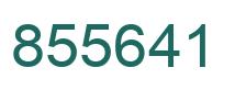 Number 855641 green image