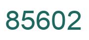 Number 85602 green image