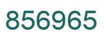 Número 856965 imagen verde