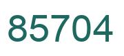 Number 85704 green image