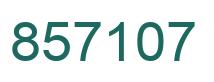 Number 857107 green image