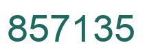 Number 857135 green image