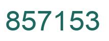 Number 857153 green image