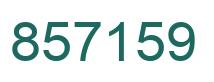 Number 857159 green image