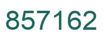 Number 857162 green image