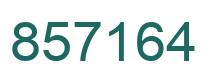 Number 857164 green image