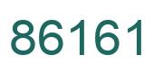 Number 86161 green image