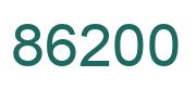 Number 86200 green image