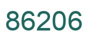 Number 86206 green image