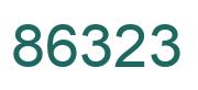 Number 86323 green image