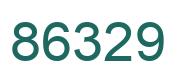 Number 86329 green image