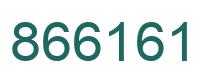 Number 866161 green image