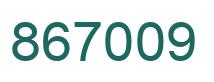 Number 867009 green image