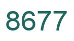 Number 8677 green image