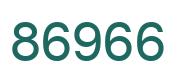 Number 86966 green image