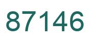 Número 87146 imagen verde
