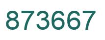 Número 873667 imagen verde