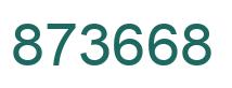 Número 873668 imagen verde