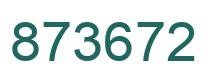 Número 873672 imagen verde