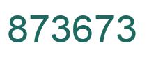 Número 873673 imagen verde