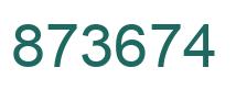 Número 873674 imagen verde