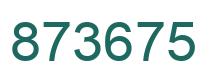 Número 873675 imagen verde