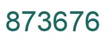 Número 873676 imagen verde