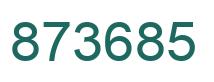 Número 873685 imagen verde