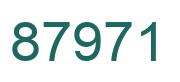 Número 87971 imagen verde