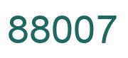 Number 88007 green image