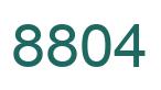 Number 8804 green image