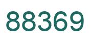 Number 88369 green image