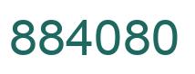 Number 884080 green image