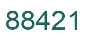 Número 88421 imagen verde
