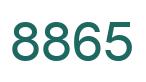 Number 8865 green image