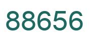 Number 88656 green image