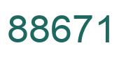 Number 88671 green image