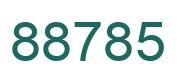 Number 88785 green image