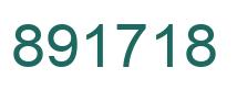 Number 891718 green image