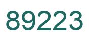 Number 89223 green image