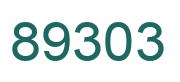 Number 89303 green image