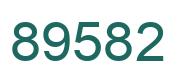 Number 89582 green image