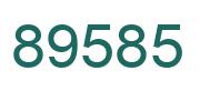 Number 89585 green image