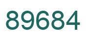 Número 89684 imagen verde