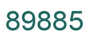 Number 89885 green image