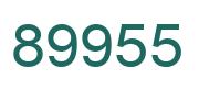 Number 89955 green image