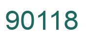 Number 90118 green image