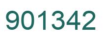 Número 901342 imagen verde